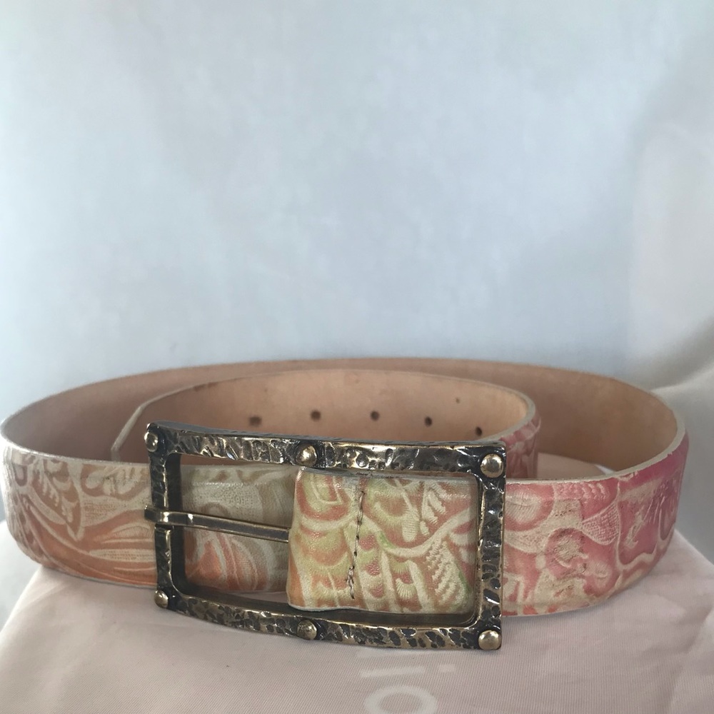Sandy Duftler Embossed Leather Belt